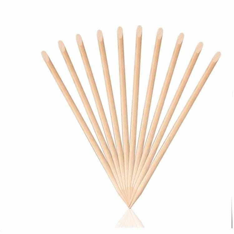 Professional Wooden Manicure Sticks - 10 pcs