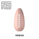 Nude Rubber Base - Dark Beige - 8 ml.