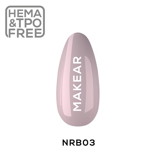 [5907508489250] Nude Rubber Base - Pudding Pink - 8 ml.