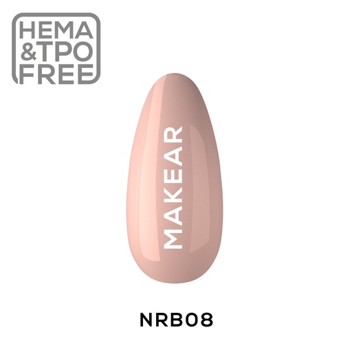 [5907508489304] Nude Rubber Base - Dark Beige - 8 ml.