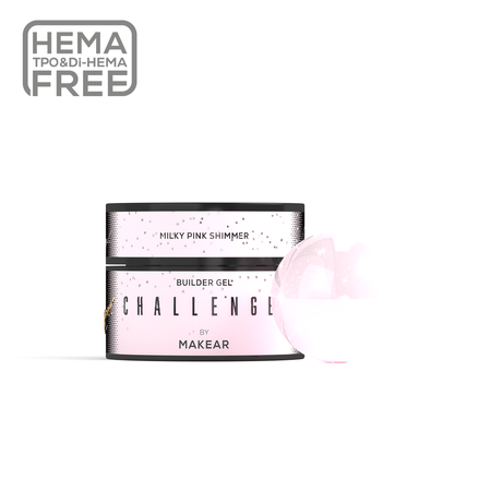 [5906321345958] ChallenGel - Milky Pink Shimmer 50ml