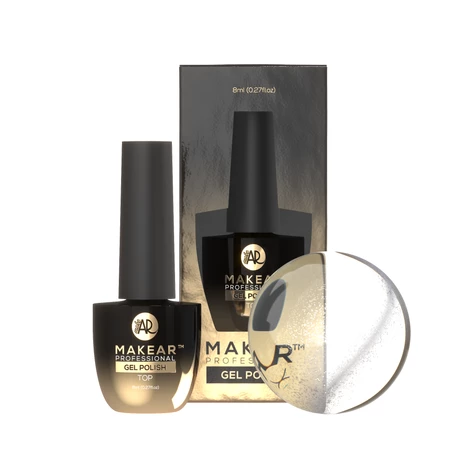 [5906849070721] Top No Wipe Cat Eye Silver 8 ml.
