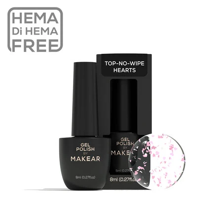 [5906849072886] Top No Wipe Hearts 8 ml. 